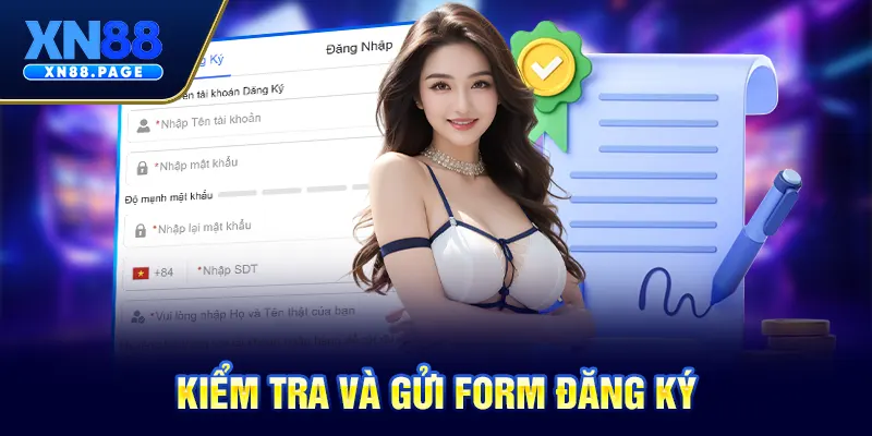 Kiểm tra và gửi form đăng ký Kiểm tra và gửi form đăng ký