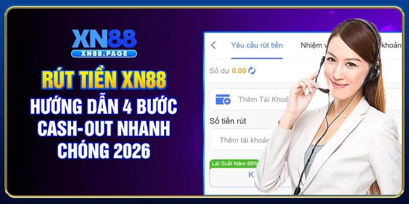Rút Tiền XN88 | Hướng Dẫn 4 Bước Cash-Out Nhanh Chóng 2026