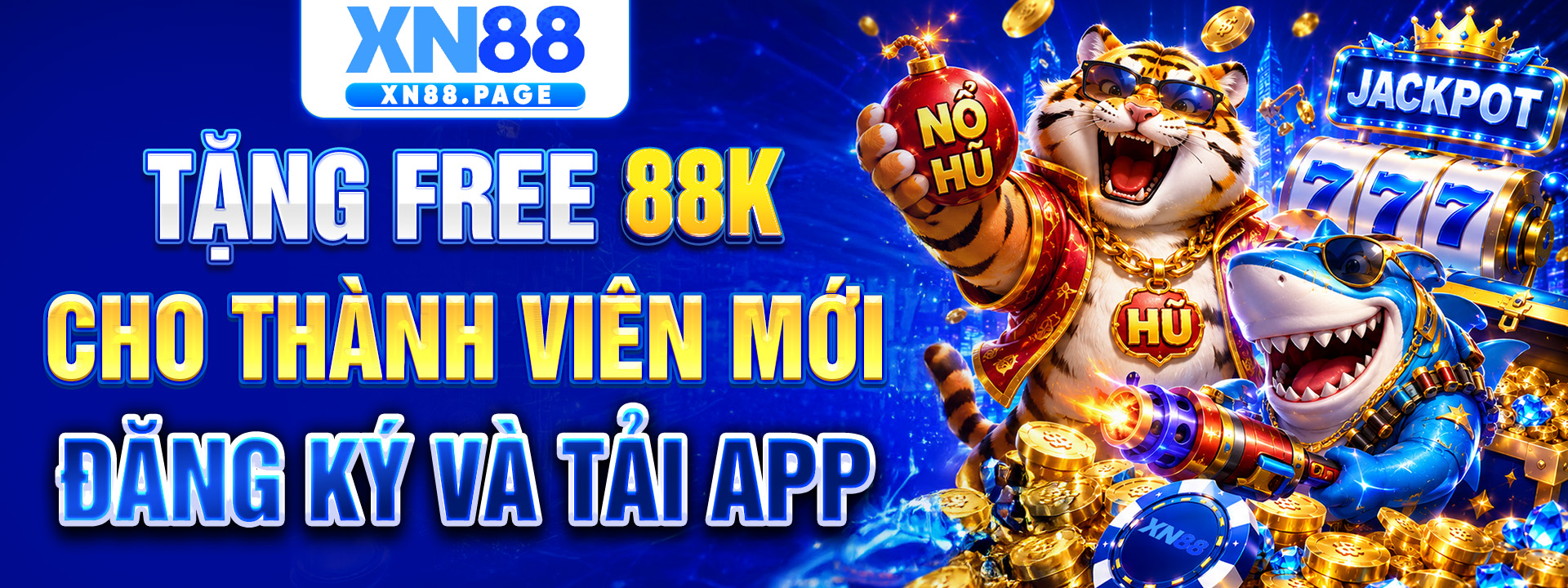 Tặng Free 88k cho thành viên mới đăng ký và tải app